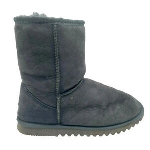 Authentic Made in Australia Shearers Ugg Boots Women 6-7 Sheepskin Gray Pull On